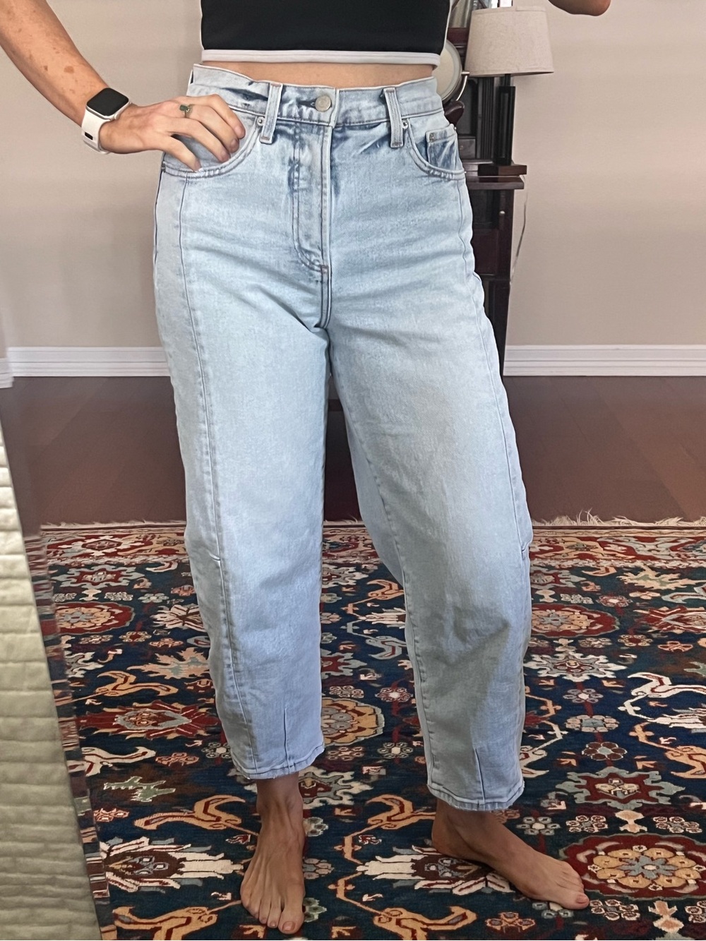 pistola Light Wash barrel Jeans